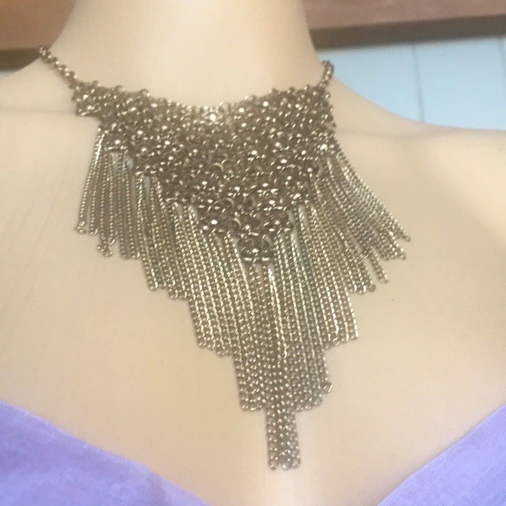 🆑 Gypsy Love | Gold tone gypsy boho statement necklace. - Picture 3 of 4